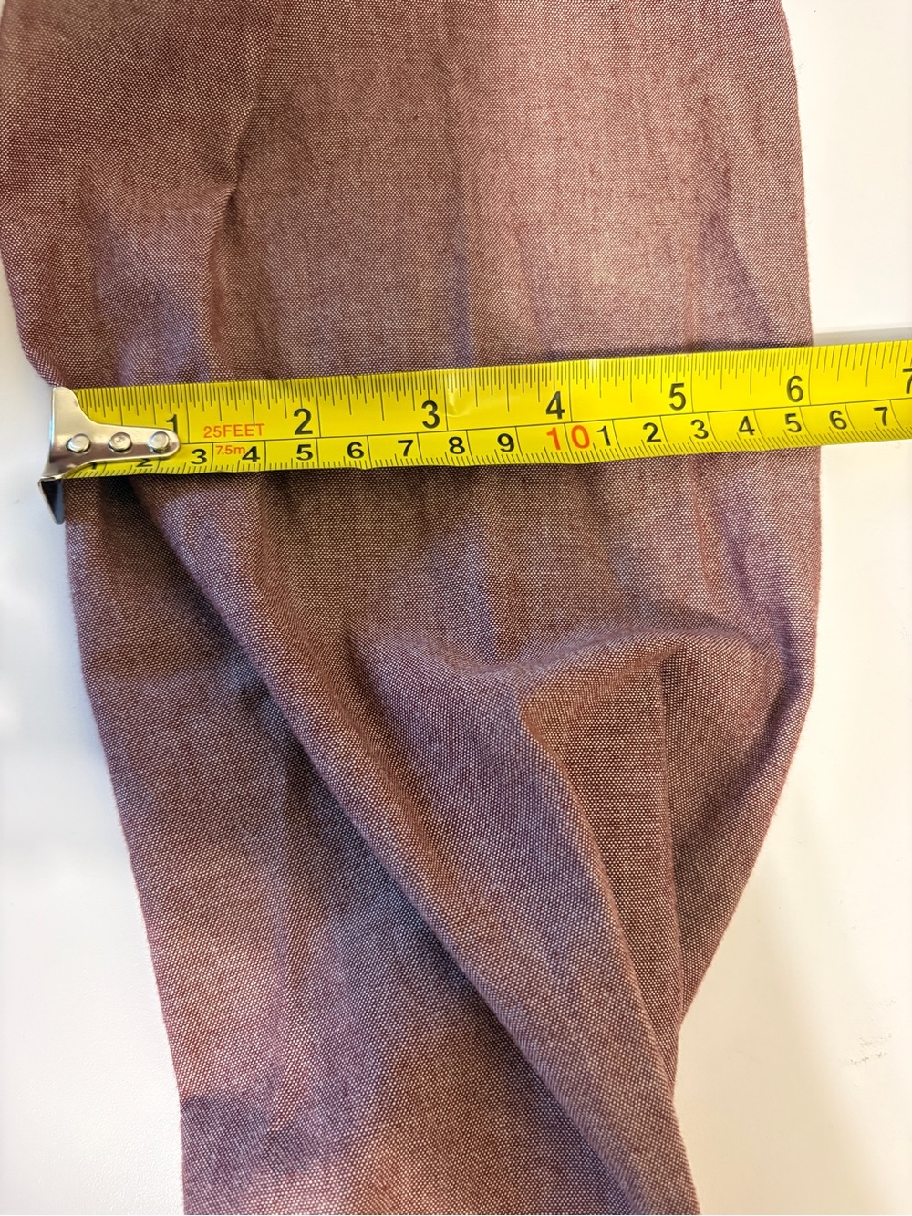 Red Camel Handcrafted Long Sleeve Button-Up Shirt in Heathered Burgundy Link New - Picture 15 of 16